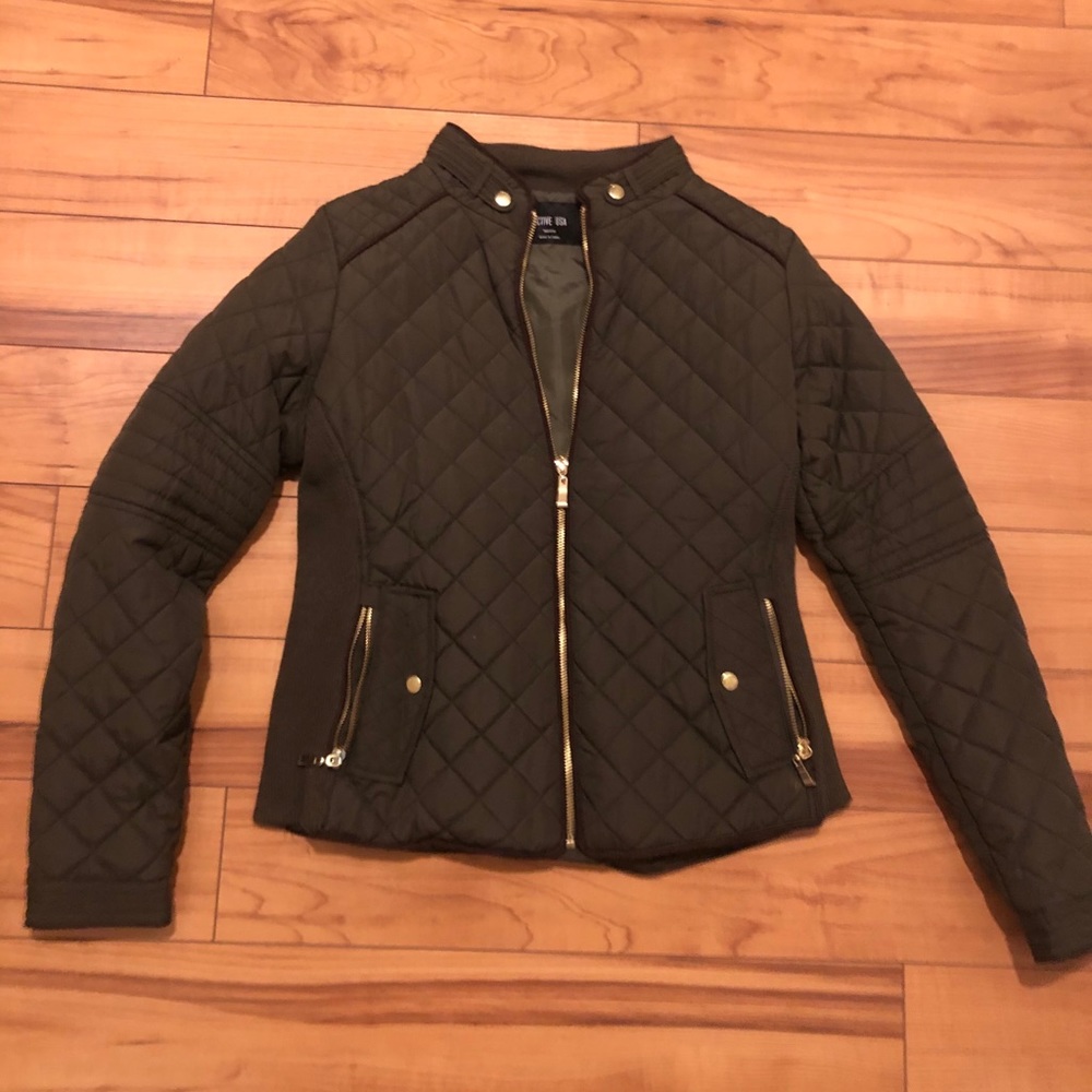 Olive green bomber